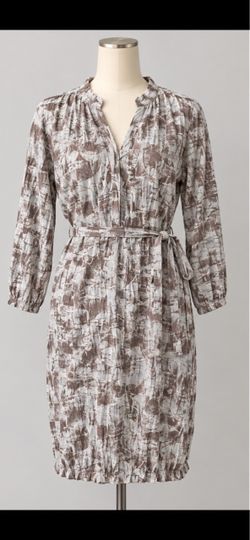 Zara woman’s dress.Abstract Print Belted Midi Dress