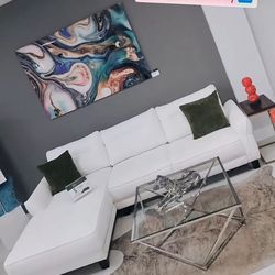 New Sectional Natural Or Grey 