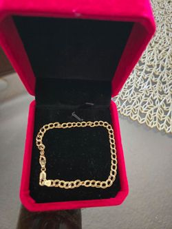 Pulsera de oro tejido chino 10k