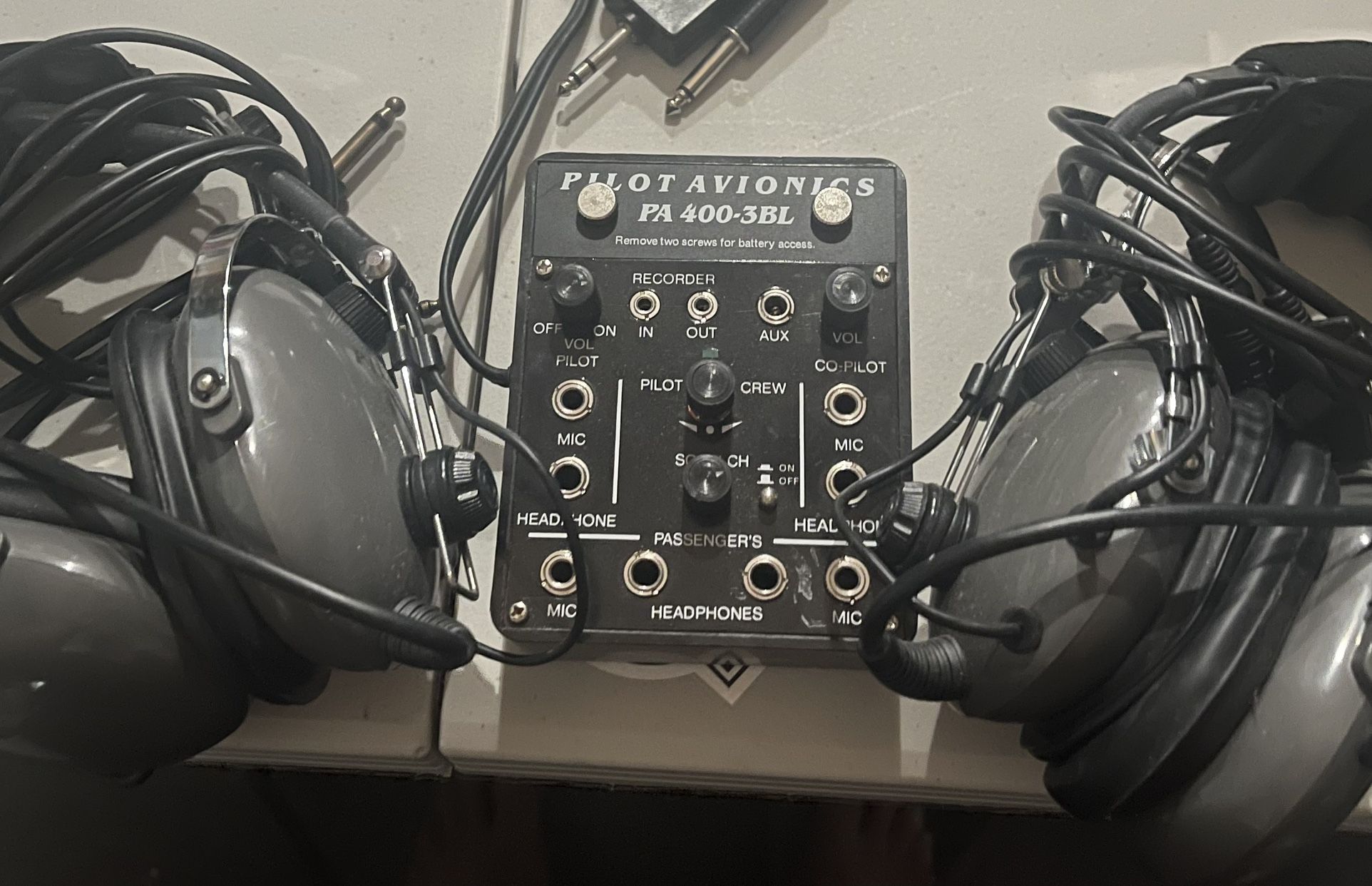 Pilot Avionics PA system for four