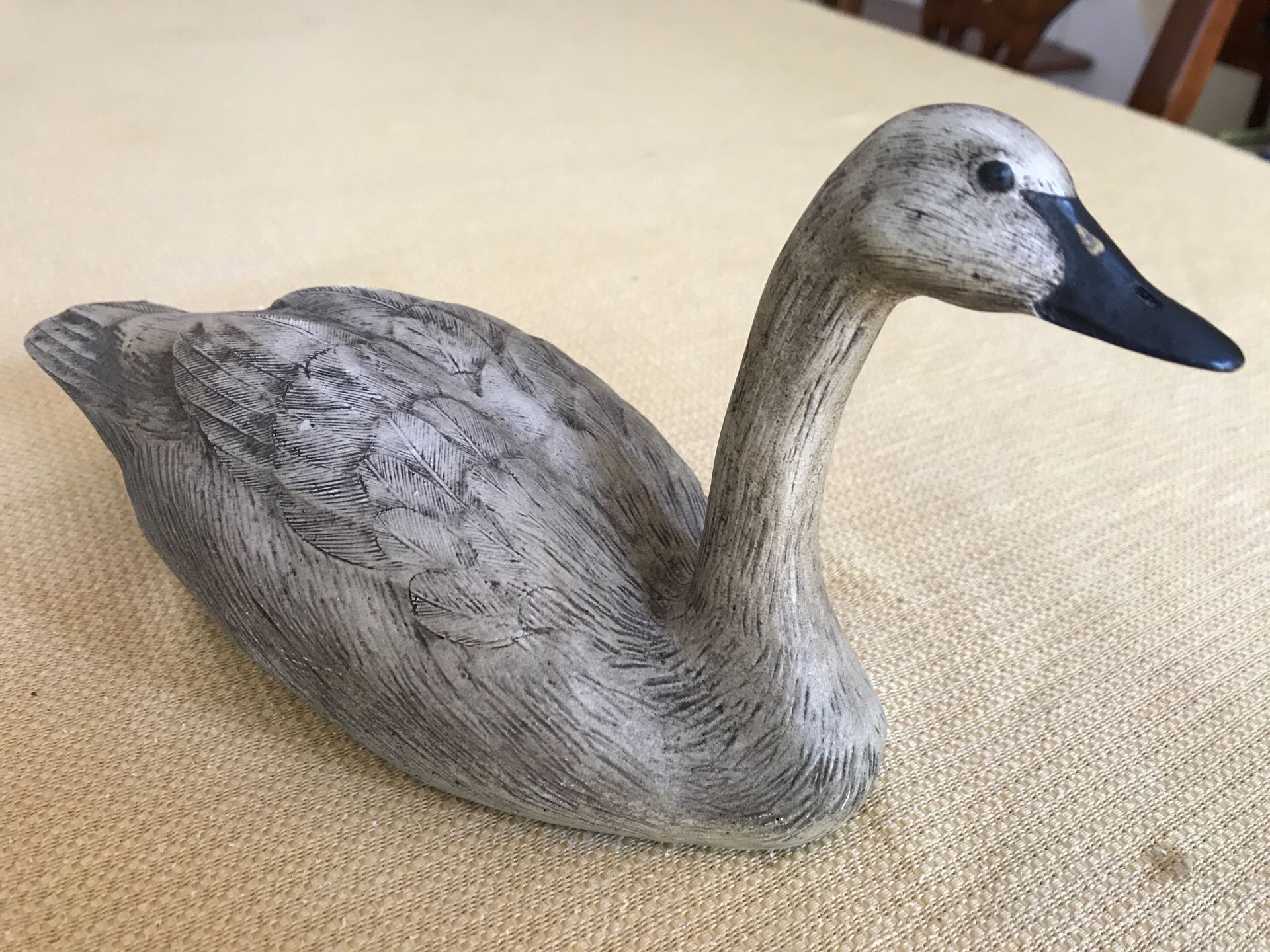 Duck statue dated 1989 signed by the artist BoHoa 9 inches long