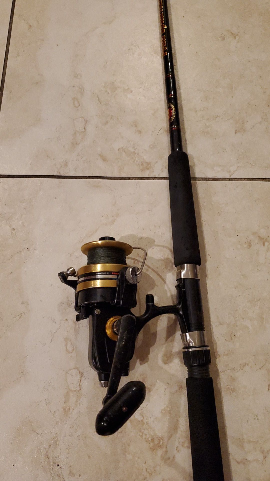 Penn 650SS Fishing Reel Spinfishier Rod Made in USA Pole