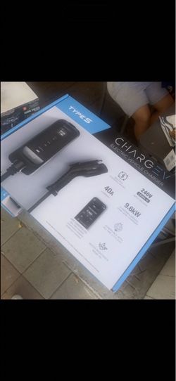 Type S Level 2 EV Charger 40A 240V Smart Charging App Control, J1772 25ft Cable