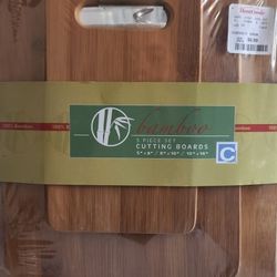 Bamboo Cutting Board Set Of 3