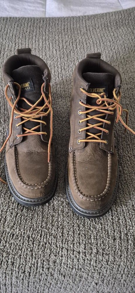 Barely worn Wolverine work boots