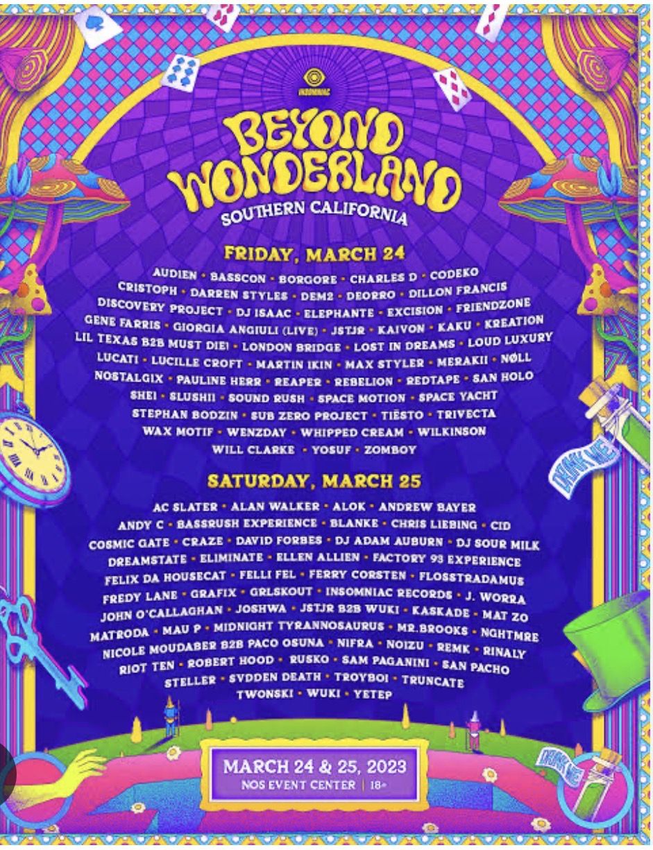 Saturday VIP passes Beyond wonderland 2026