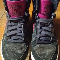 Nike Son Of Force Size 6 Purple Black Mid Athletic Shoes