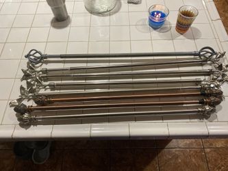 8 Curtain rods