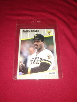 Like Mint 1989 Barry Bonds Baseball Card - Fleer #202