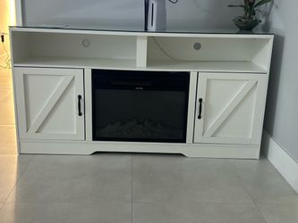 Electric FireplaceTV Stand - Like New / Estate Sale July 3 - July 4