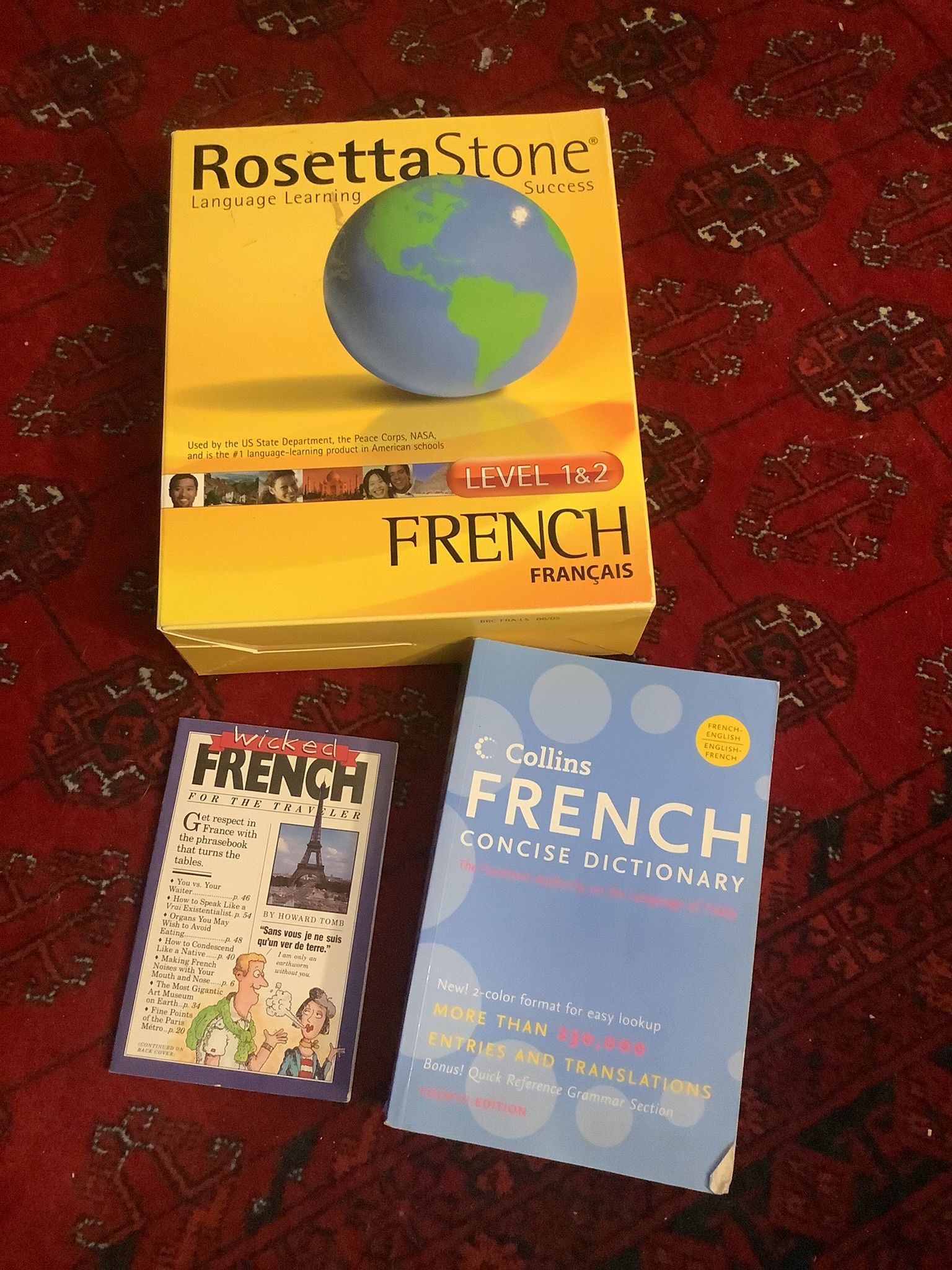 Rosetta Stone French Level 1 & 2 With Extras