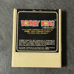 Nintendo's Donkey Kong Game Cartridge (Coleco Atari 2600, 1982), Vintage