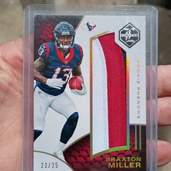 Braxton Miller Patch /25 – 2016 Panini Limited Rookie Phenoms Texans