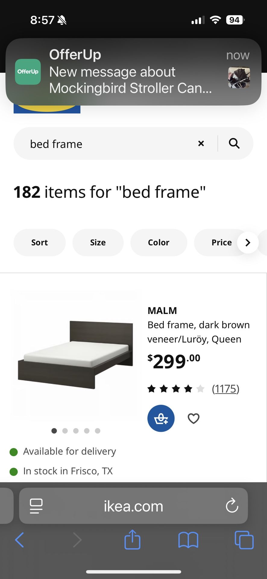 Full Size Bed, Storage Drawers And Matress