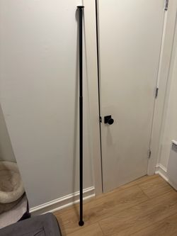 FREE - Extra long black tension shower curtain rod