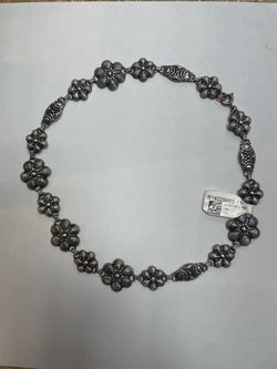 925 Silver 16” Flower Chain