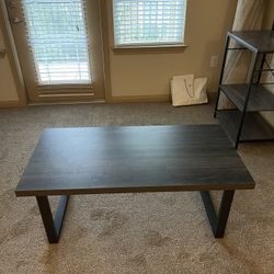 Modern Industrial Coffee Table Grey