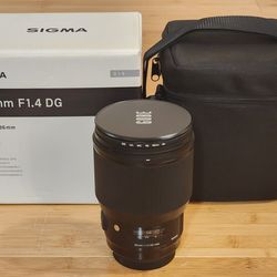 Sigma Art 85mm f1.4 Canon (+ Box, Bag & Filter)
