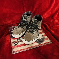 Vans Sk8 Hi Gray Skateboard Shoes Size 8