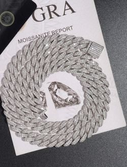 24inch 9mm vvs mossionite cuban chain