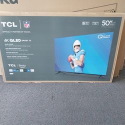TCL 4K -QLED (Smart TV) Dolby vision atmos high brightness plus motion rate 
Cash come get your TV 
