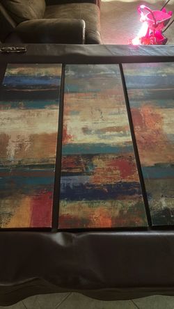 3 panel wall decorations