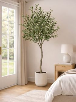 Faux 6.5' Topiar y Olive Tree