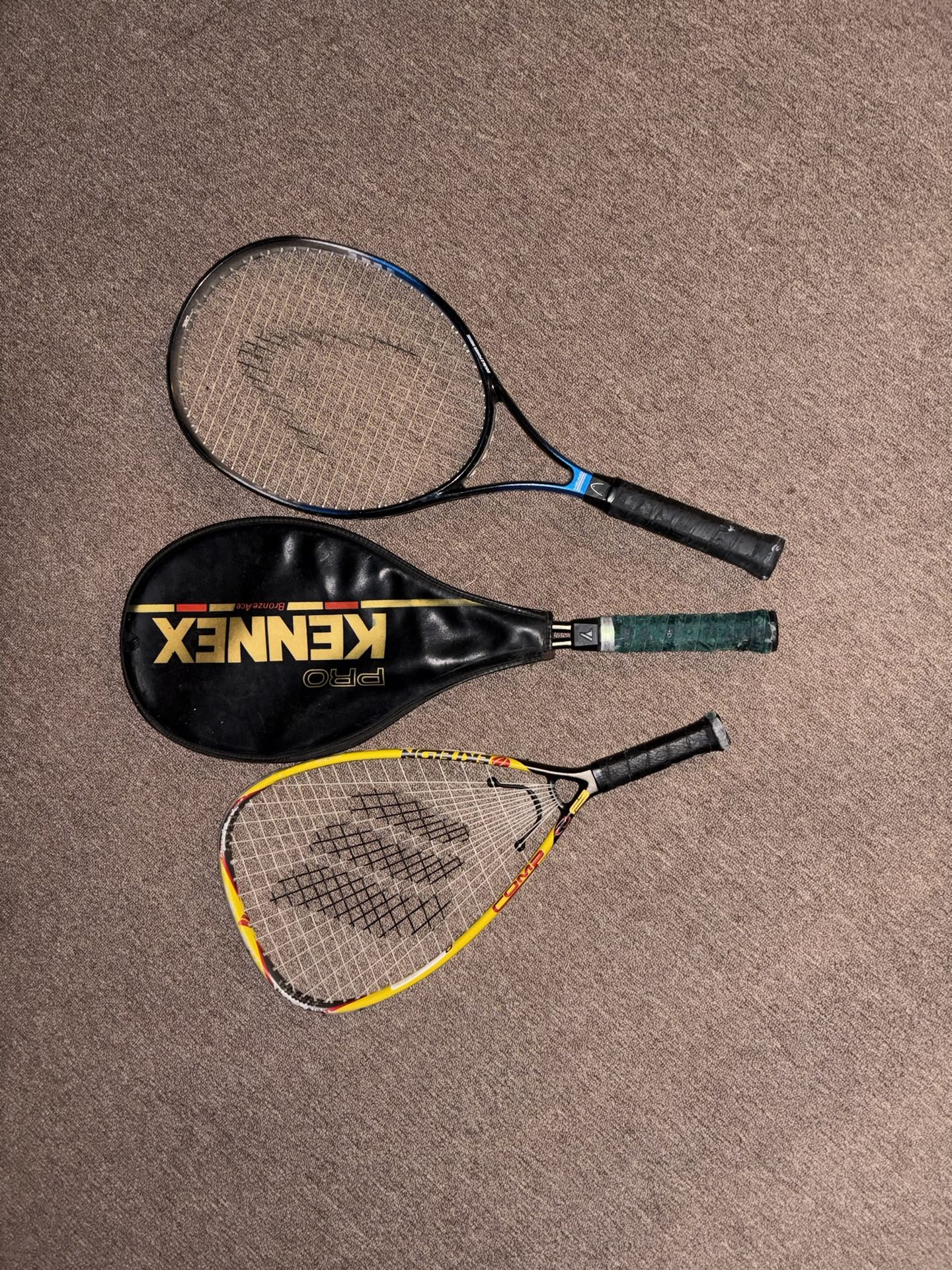 Assortment of Tennis Rackets - VALUED AT $100+