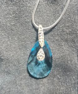 GENUINE AQUAMARINE .925 SILVER