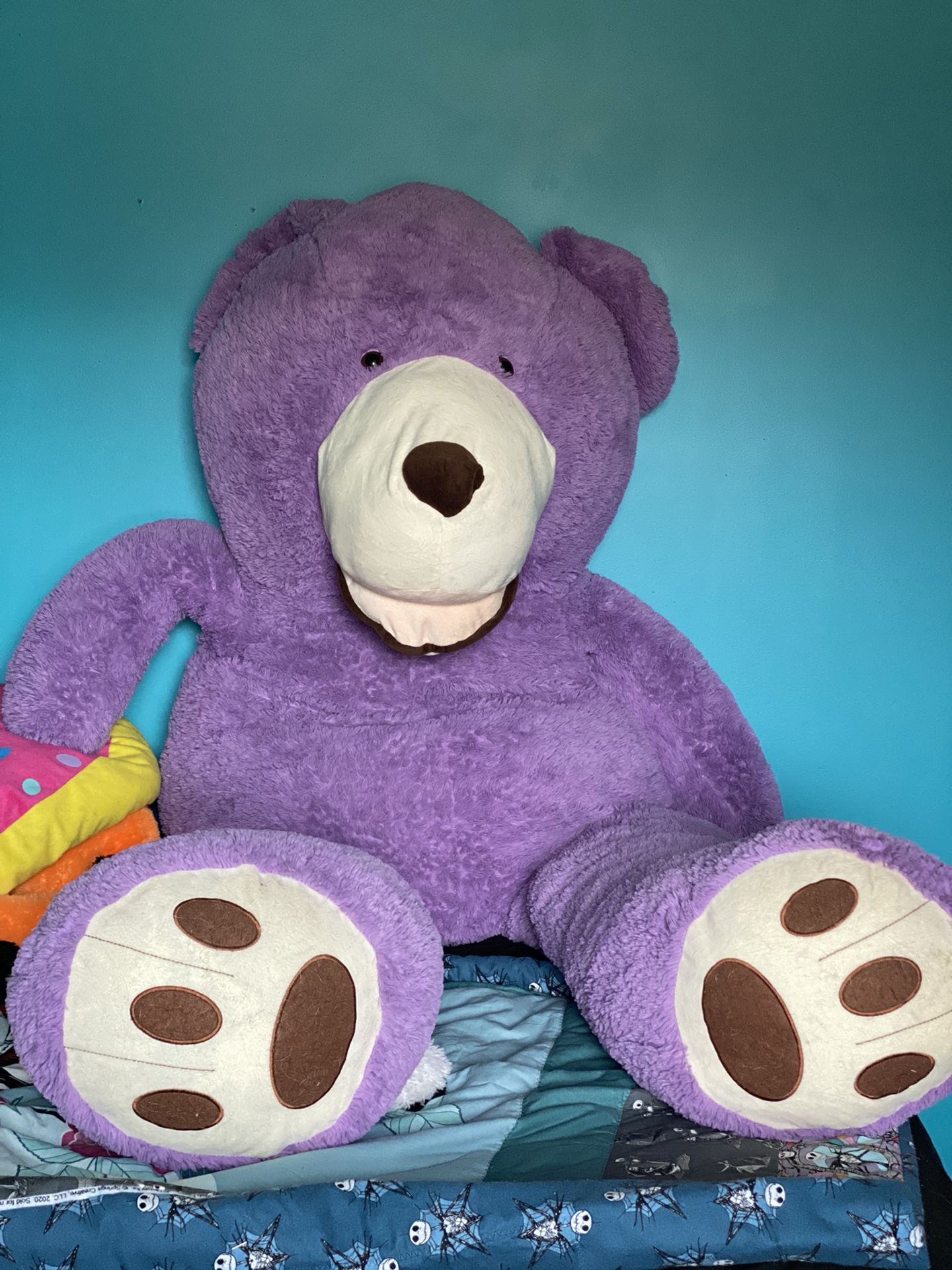 7ft Purple Bear 