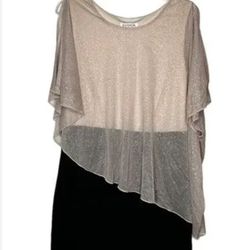 ENFOCUS STUDIO Black and Ivory Women's Dress Size4p