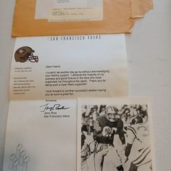 Jerry Rice Fan Mail...football NfL 49ers