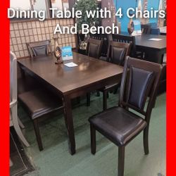 🤓 6pcs Dining Table Set 