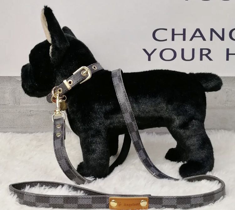 Designer Luxury Dog Collar And Leash Set