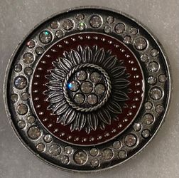 Vintage Metal Belt Buckle, Nice Sparkly Design, Montana Silversmiths, Nice Western Design, 2 1/4" x 2 1/4", Heavy Duty, Made in USA, Quality, Thick 