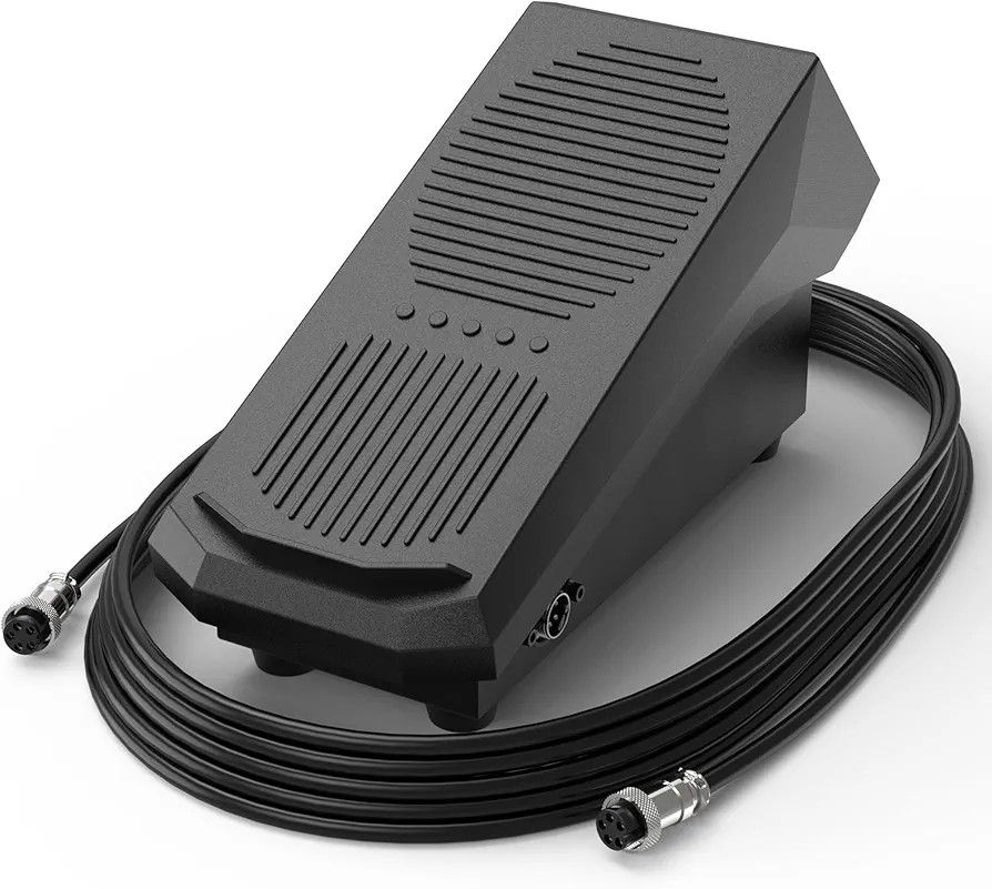 TOOLIOM TIG Welding Foot Pedal, 5-Pin Amp Control Pedal with 16-ft cable Compatible with 5-Pin TIG Welding Machine