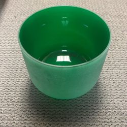 10inch F note Green crystal singing bowl