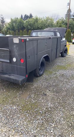 Full Size Utility Bed (just body) Rhino Lined 