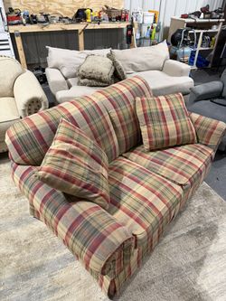 Plaid Couch