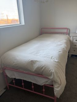 Twin XL mattress + bed frame