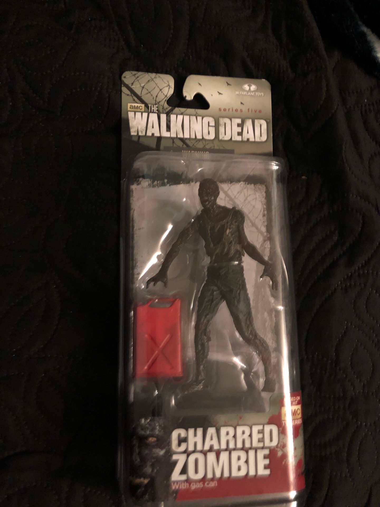 Charred zombie collectible action figure