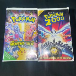 Pokemon The First Movie & The Movie 2000 VHS Rare Promo Coin