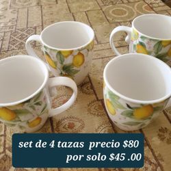 Set De 4 Tazas