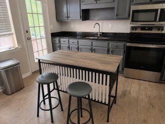 Island with 2 stools
