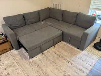 Gray Storage Couch