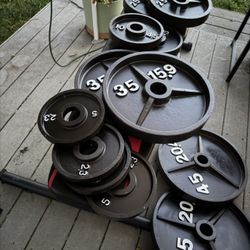 Cast Iron Weight Plates-  Full Set 