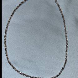 Rope Chain Silver Plated