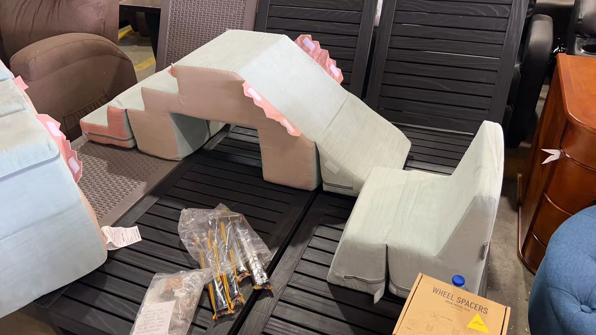 Asweets 4 in 1 Foam Climbing Blocks train creativity $60
