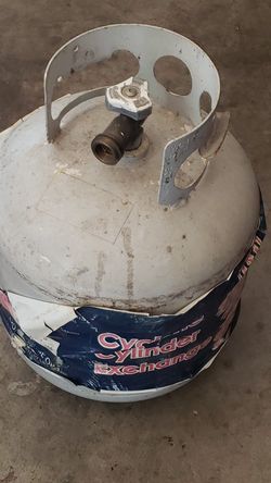 Propane cylinder half full