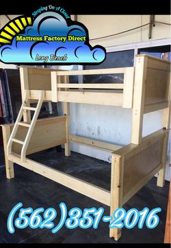 Twin full natural bunk bed with mattresses colchones camas